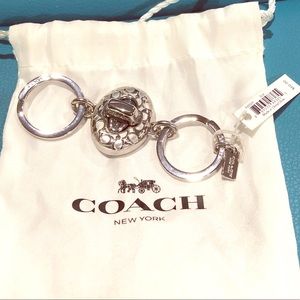 Coach Signature C Turnlock Valet Key Chain